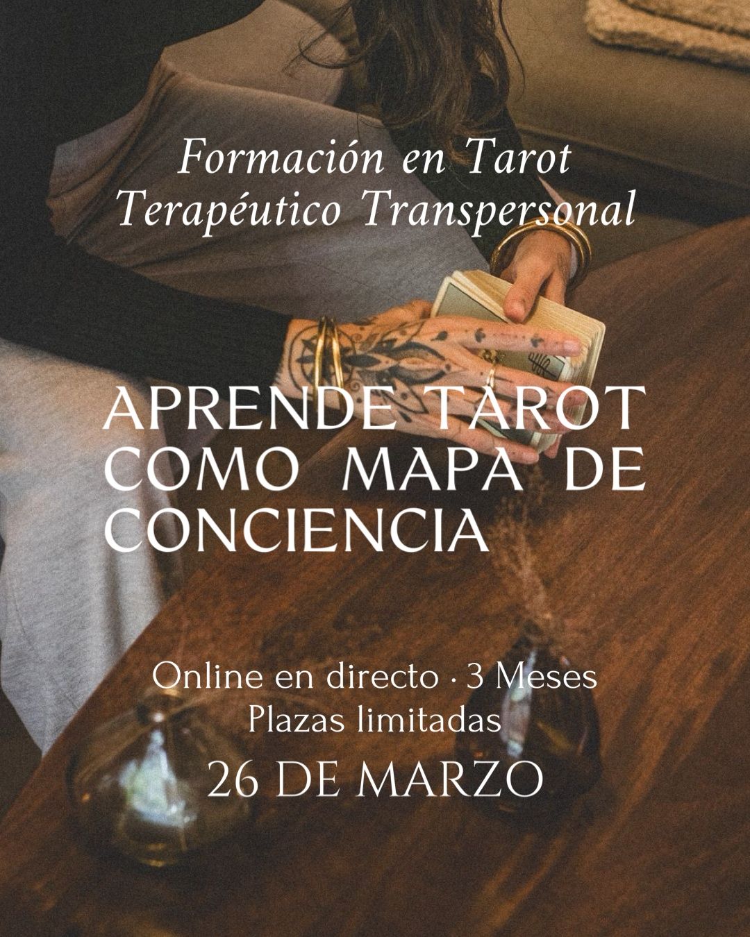 APRENDE TAROT COMO MAPA DE CONCIENCIA – Formación en Tarot Terapéutico Transpersonal