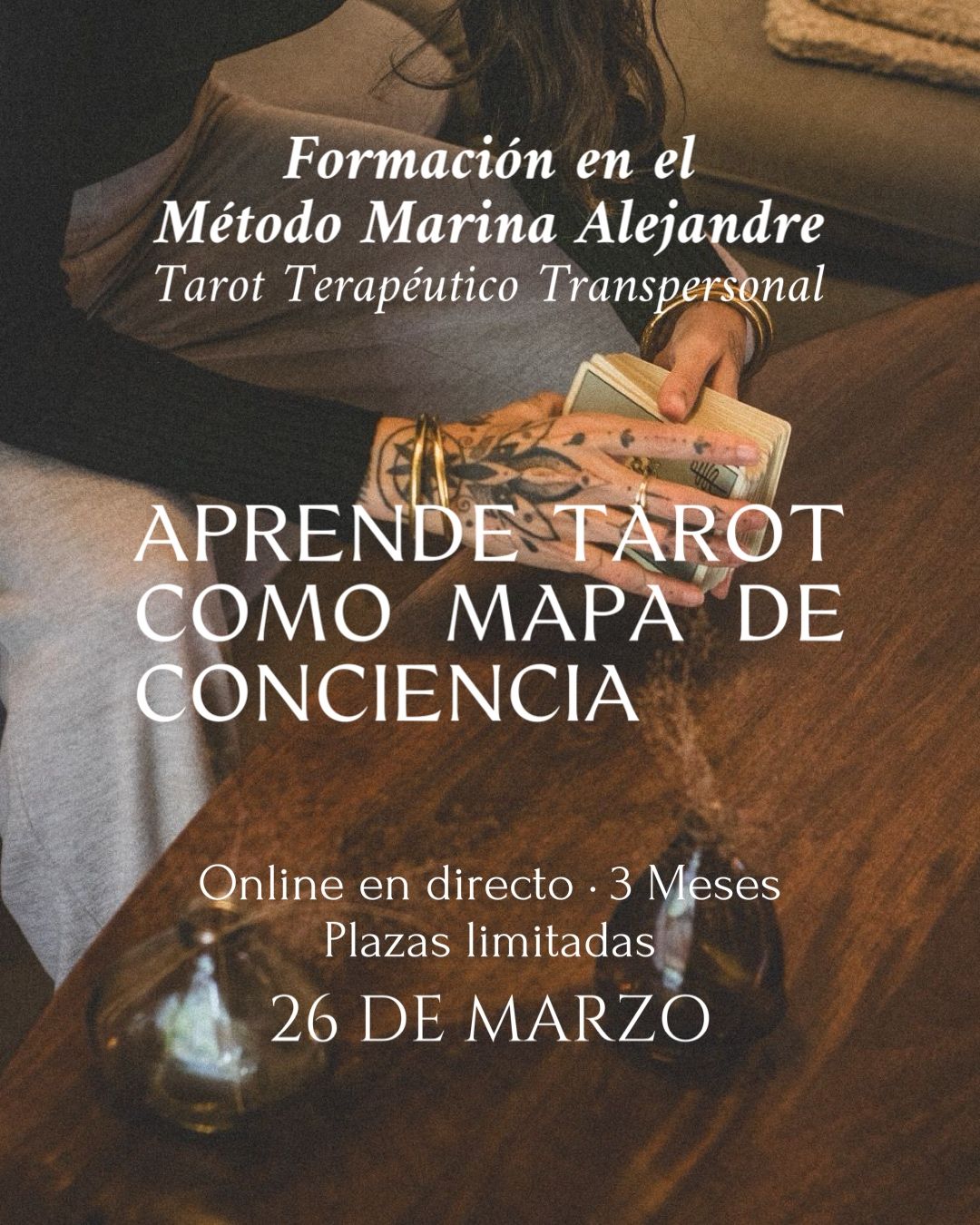 APRENDE TAROT COMO MAPA DE CONCIENCIA - Formación en Tarot Terapéutico Transpersonal